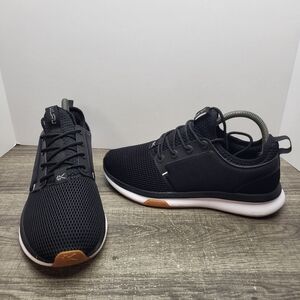 Kuru Atom Womens Size 8.5 Wide Black White Athletic Running  Shoes Sneakers